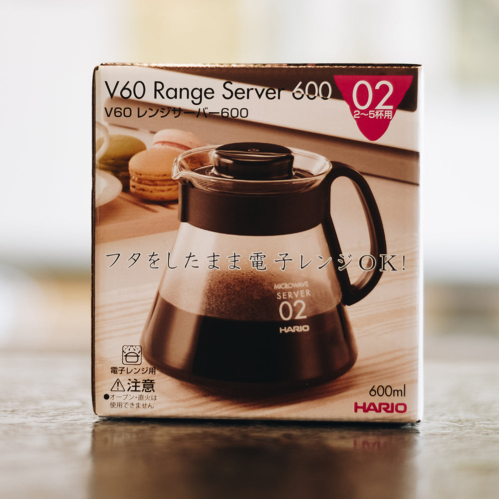 Hario V60 Coffee Server Range Glass Black 4 cups