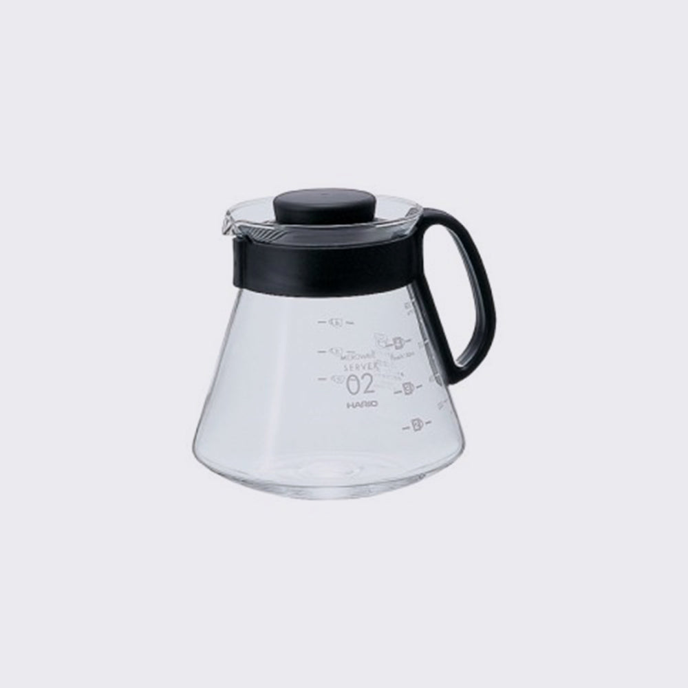 Hario V60 Coffee Server Range Glass Black 4 cups