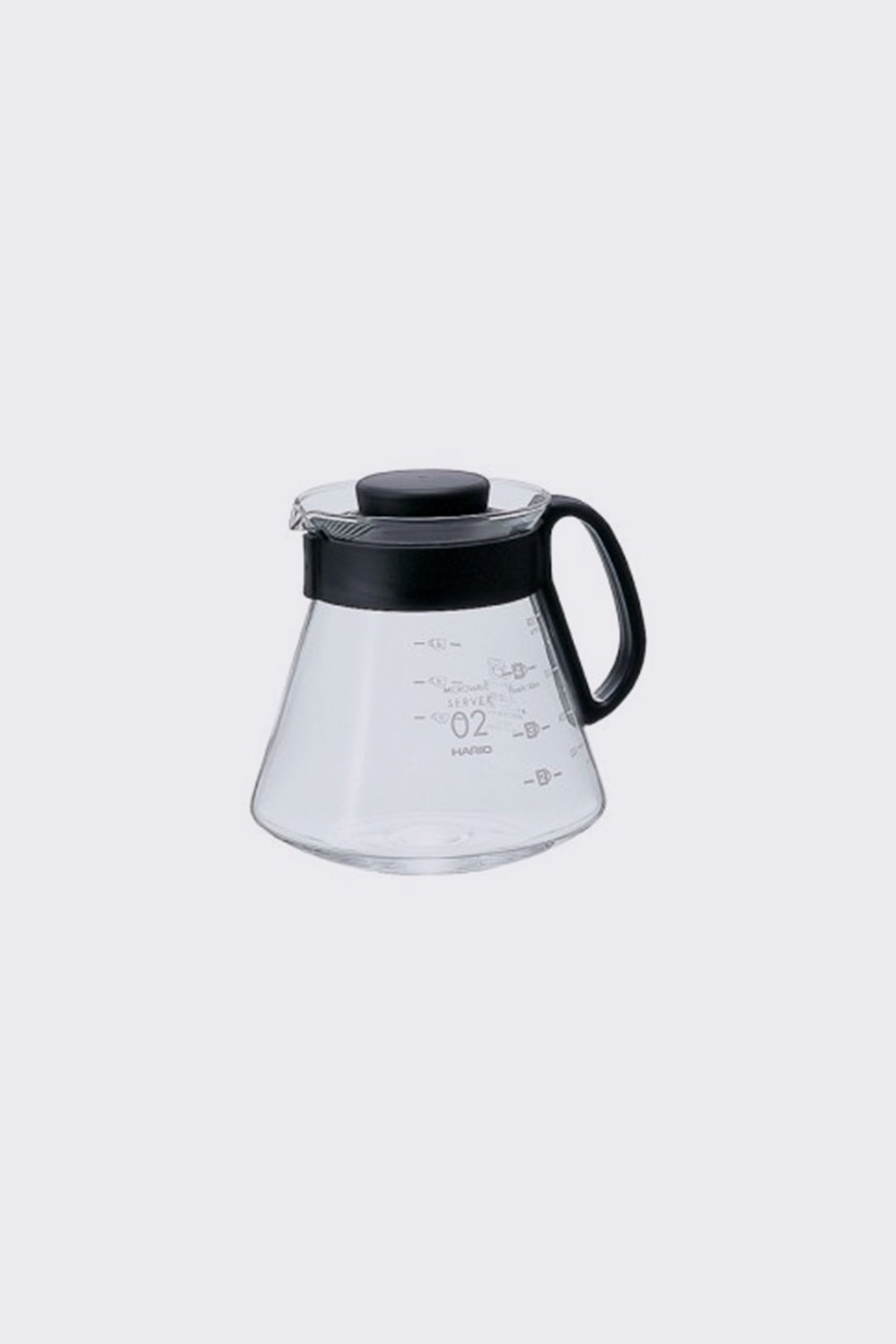 Hario V60 Coffee Server Range Glass Black 4 cups