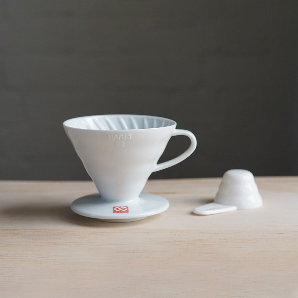 Hario V60 Coffee Dripper White Ceramic - 02